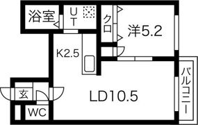 フェリース豊平の間取り画像