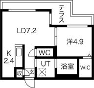 Fran北6条の間取り画像