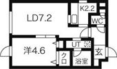 ブランノワール中の島の間取り画像