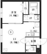 クレアメゾン中の島の間取り画像