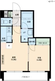 サザンエトワール北大の間取り画像