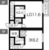 アジュールの間取り画像