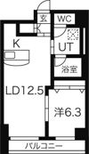 クレア西野の間取り画像