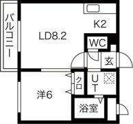 クリビア二十四軒の間取り画像