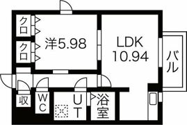 スカイハイツII学園前の間取り画像