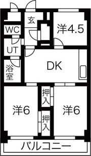 シオン澄川の間取り画像