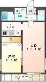 ライブイン西町の間取り画像