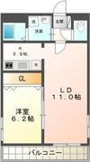ライブイン西町の間取り画像
