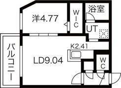 レスツオン厚別IIの間取り画像