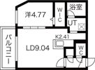レスツオン厚別IIの間取り画像
