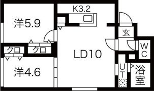 ブランシャールSAPPORO STATION WESTの間取り画像