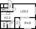 GROVE E MARUYAMA（グローヴィー円山）の間取り画像