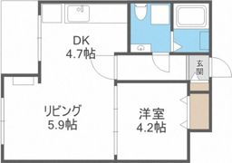 マンション大通の間取り画像