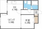 マンション大通の間取り画像