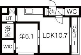グランメール新道東駅Iの間取り画像