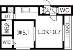 グランメール新道東駅Iの間取り画像