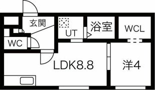 CHARLOTTE月寒（シャルロット月寒）の間取り画像