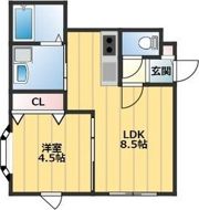 LEE SPACE 北10条Iの間取り画像