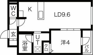アルファスクエア福住2条の間取り画像