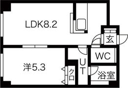 ラ・アムール白石の間取り画像