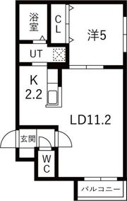 CREA NORTH15Aの間取り画像