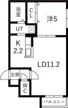 CREA NORTH15Aの間取り画像