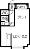 カリス南郷の間取り画像