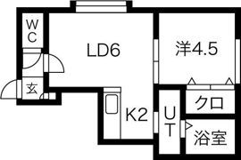 クラージュ16の間取り画像