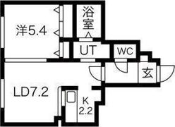 ゼスティ学園前の間取り画像