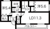 ピアジュ宮の森の間取り画像