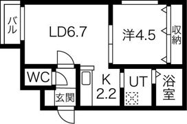 Wynn学園前（ウィン）の間取り画像