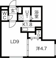 シティプレミア平岸の間取り画像
