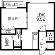 プレジング発寒の間取り画像