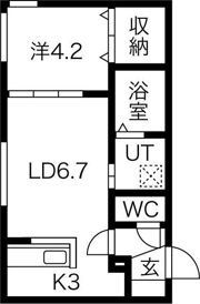 アルーア北大前の間取り画像