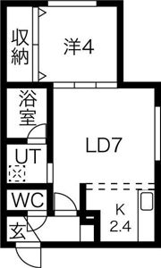 シャンテ北3条の間取り画像