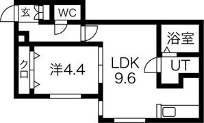 レジデンス南郷通16丁目北 Bの間取り画像