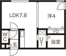 クレアメゾン環状通東の間取り画像