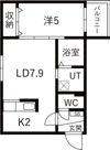 ルフェリ南郷の間取り画像