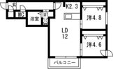 PRIME COURT平岸（プライムコート平岸）の間取り画像