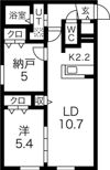 RENT新札幌の間取り画像