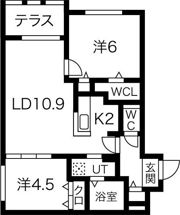 ブランシャール札幌STATIONの間取り画像