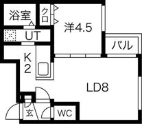 キングハウス豊平4条9丁目の間取り画像