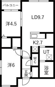 ブランシャール琴似駅前の間取り画像
