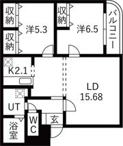Vest Life 21の間取り画像