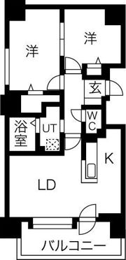 ドミ山鼻八条 B棟の間取り画像