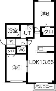 ザ・クラス学園前の間取り画像