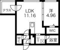 スタジオ19の間取り画像