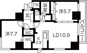 ドエル札幌アクシアの間取り画像