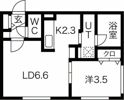 Tiberina中の島の間取り画像