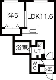 ブランシャールTs COURT発寒の間取り画像